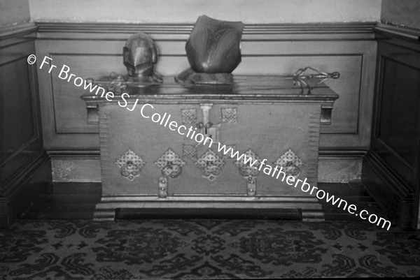 CASTLETOWN HOUSE  COLUMBUS SEA CHEST WITH STAFFORDS ARMS